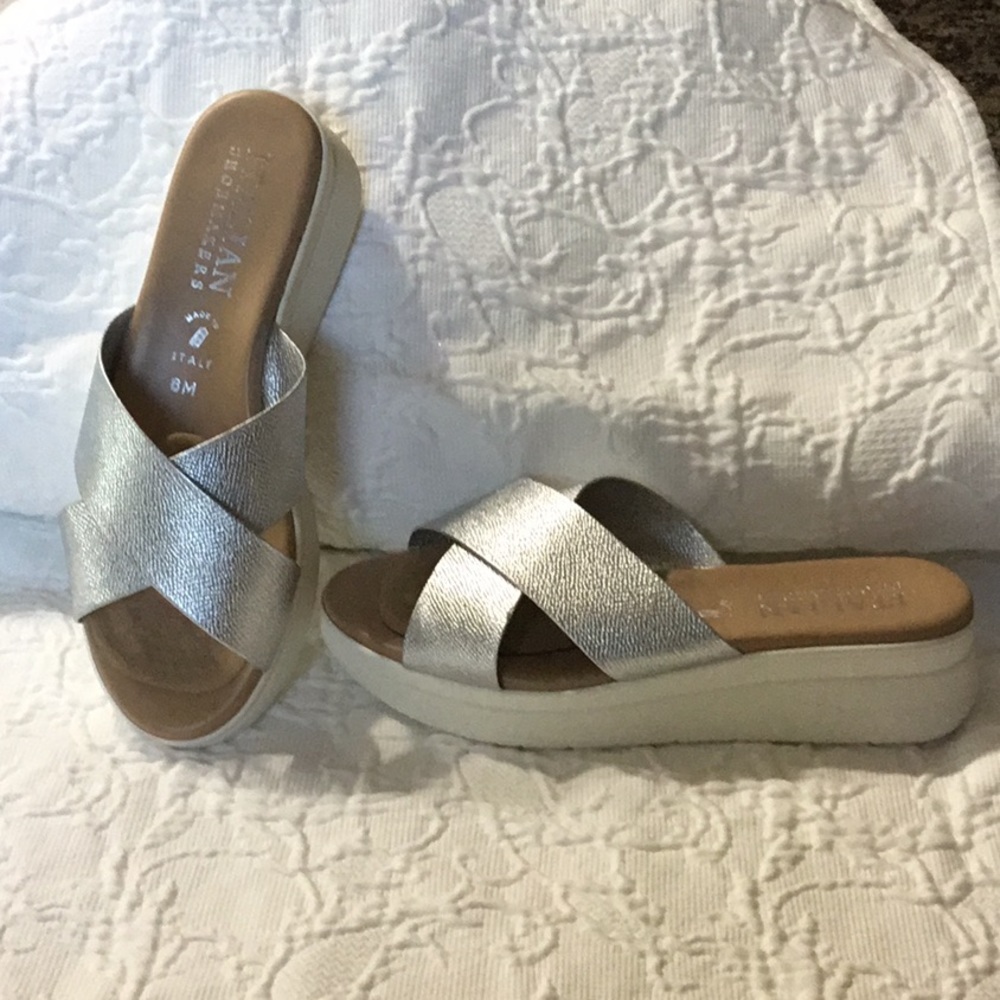 Italian Shoemakers Eclipse Sandals, sz 8